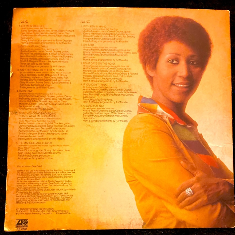 Aretha Franklin Let Me In Your Life - Picture 2 of 3